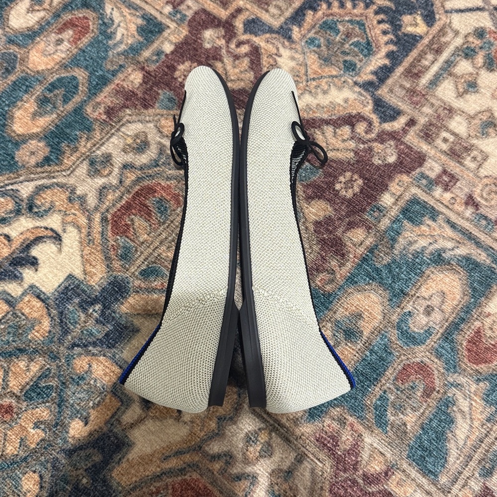 NEW • Rothy’s • The Ballet Flats Washable Diamond Metallic 9.5 Sparkly - Picture 4 of 6